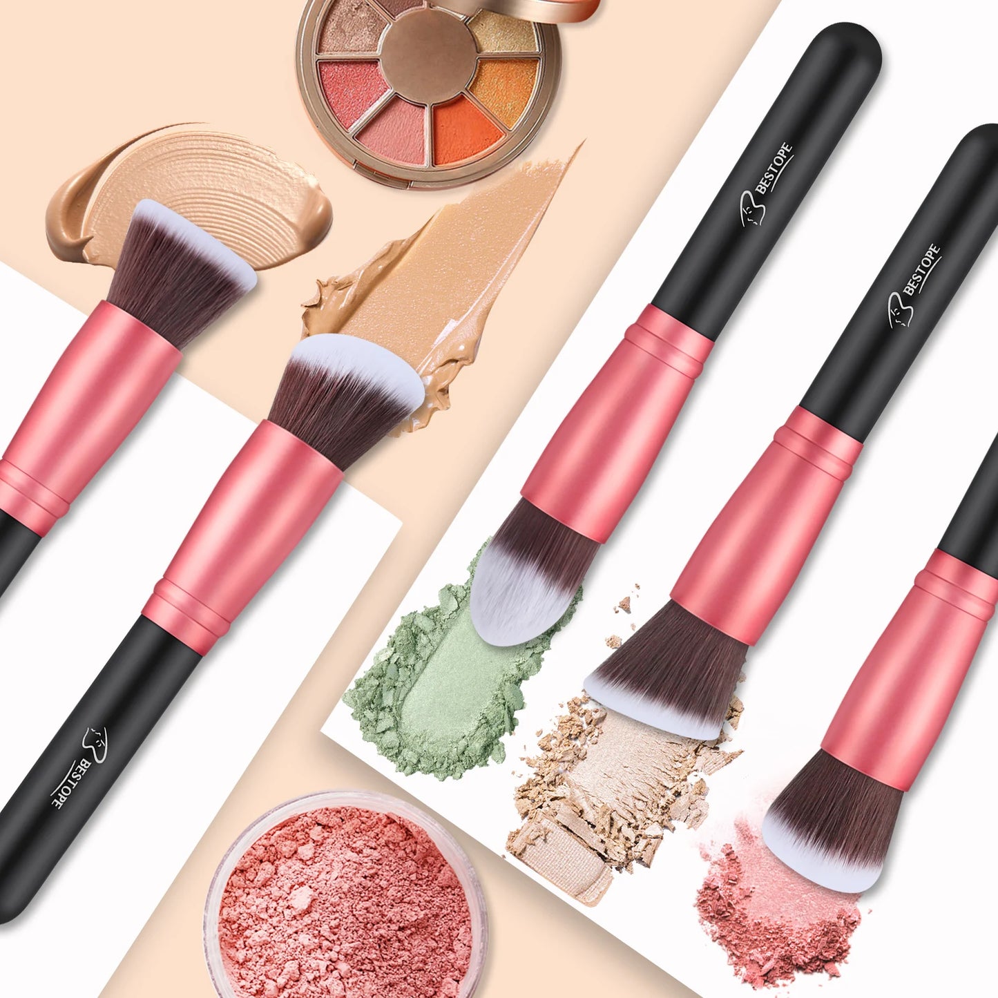 BESTOPE PRO Makeup Brushes Makeup Brush Set - 16 Pcs