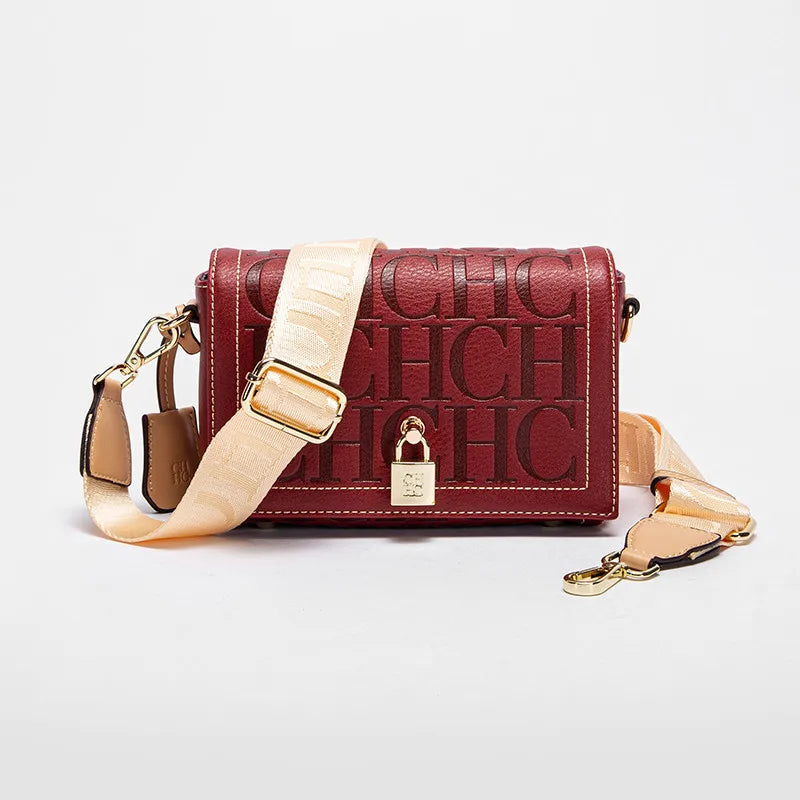 CH Fashion Design 2024 New Solid Colour Printed Head Bag