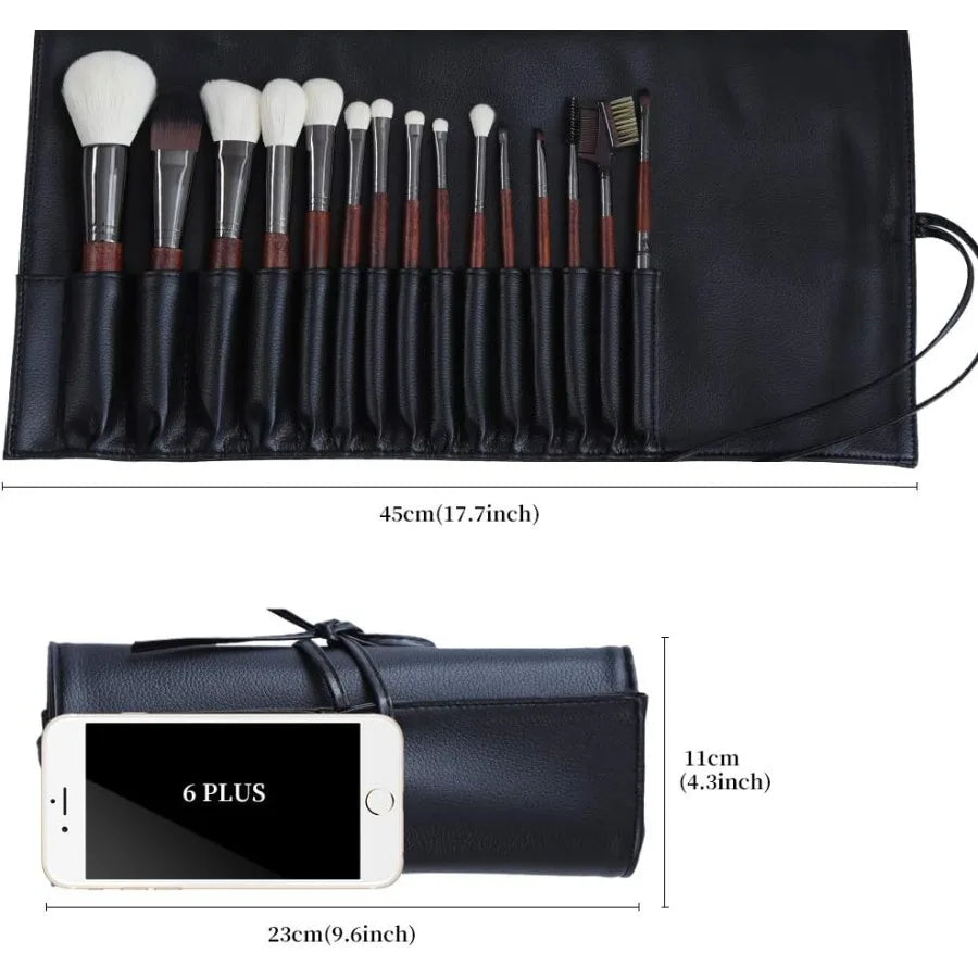 TLXT Rollup Makeup Brush Case For Travel Essentials