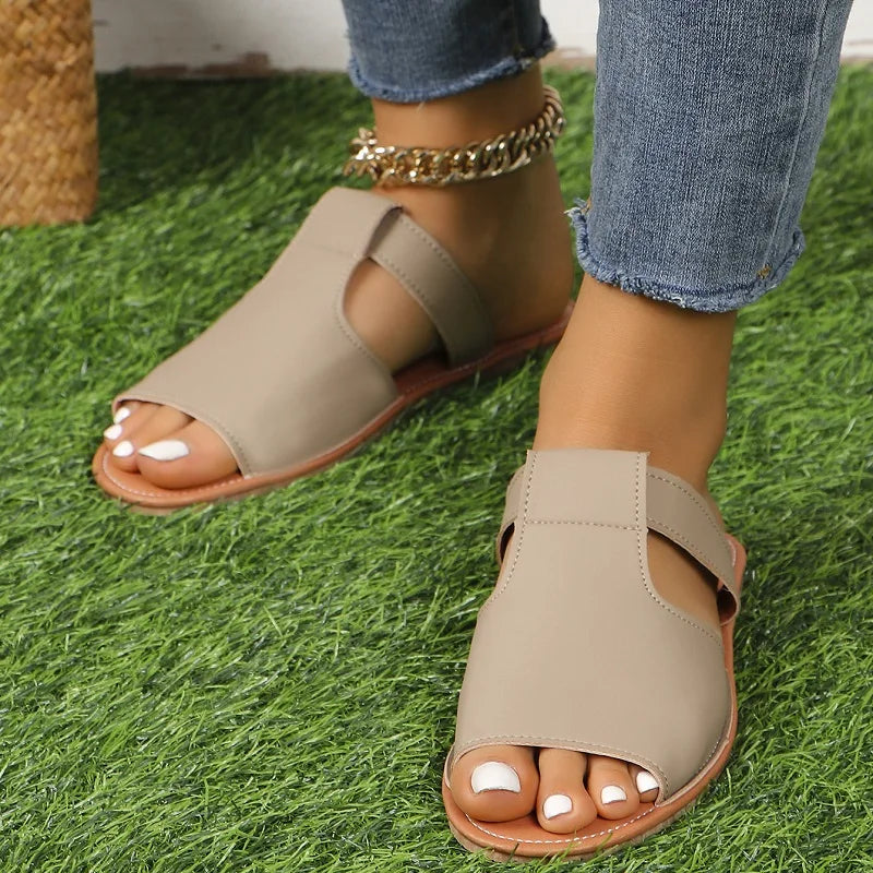 2024 Summer Slippers Women Flat Luxury Outdoor Beach Flip Flops