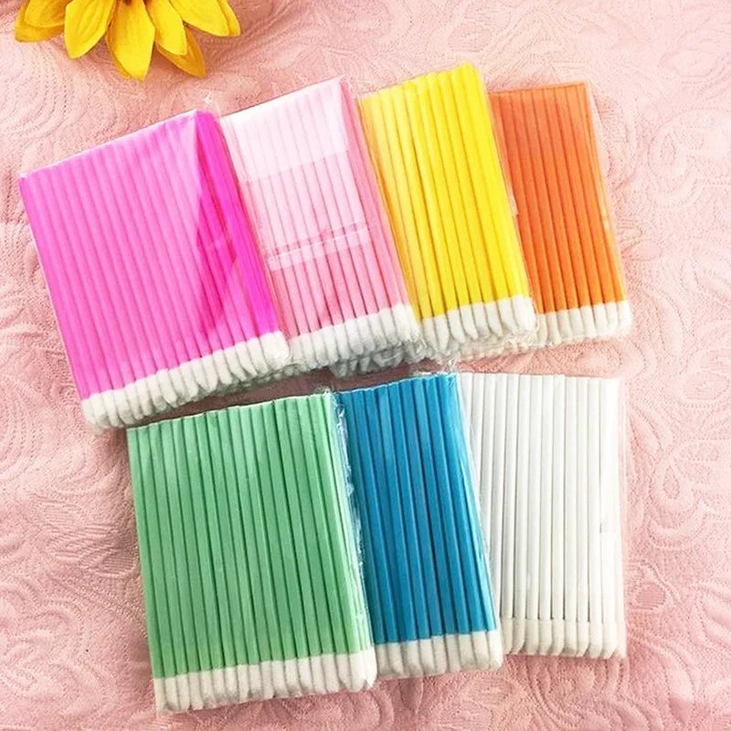 50pcs Disposable Make Up Lip Brush Lipstick Gloss Wands Applicator