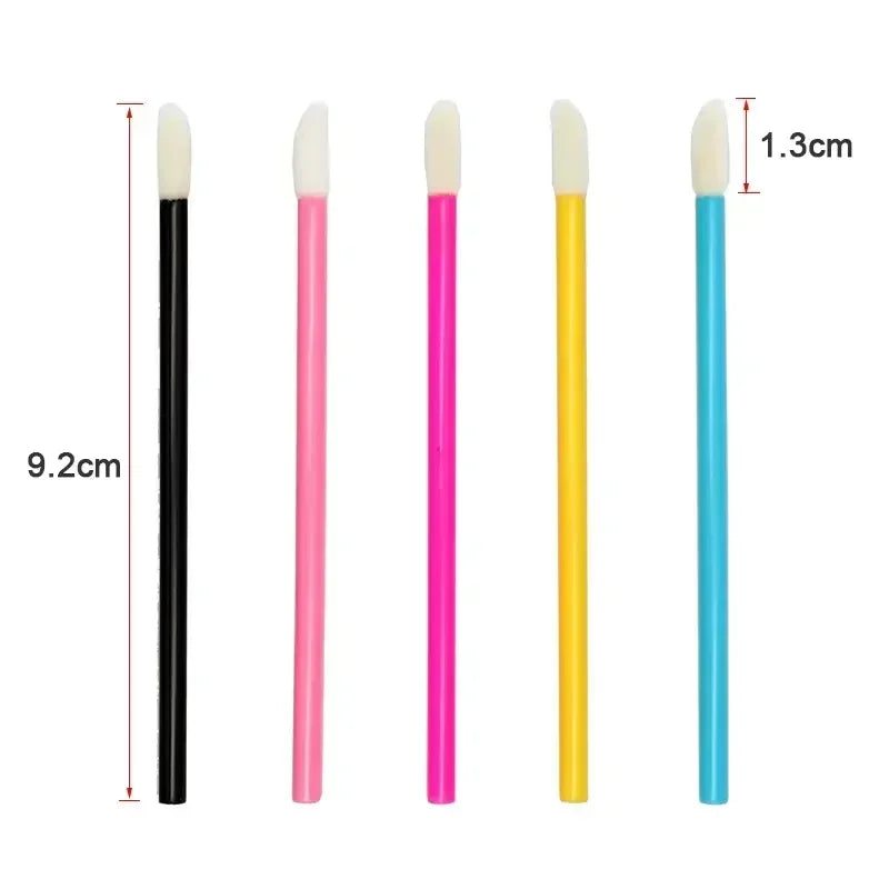 50pcs Disposable Make Up Lip Brush Lipstick Gloss Wands Applicator