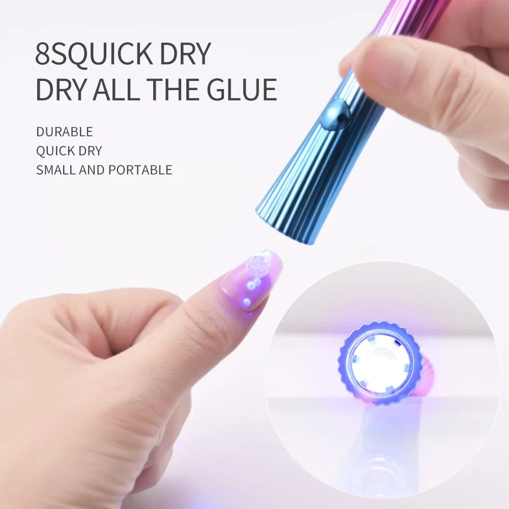 Portable Nail Dryer UV Lamp Mini Manicure USB Rechargeable