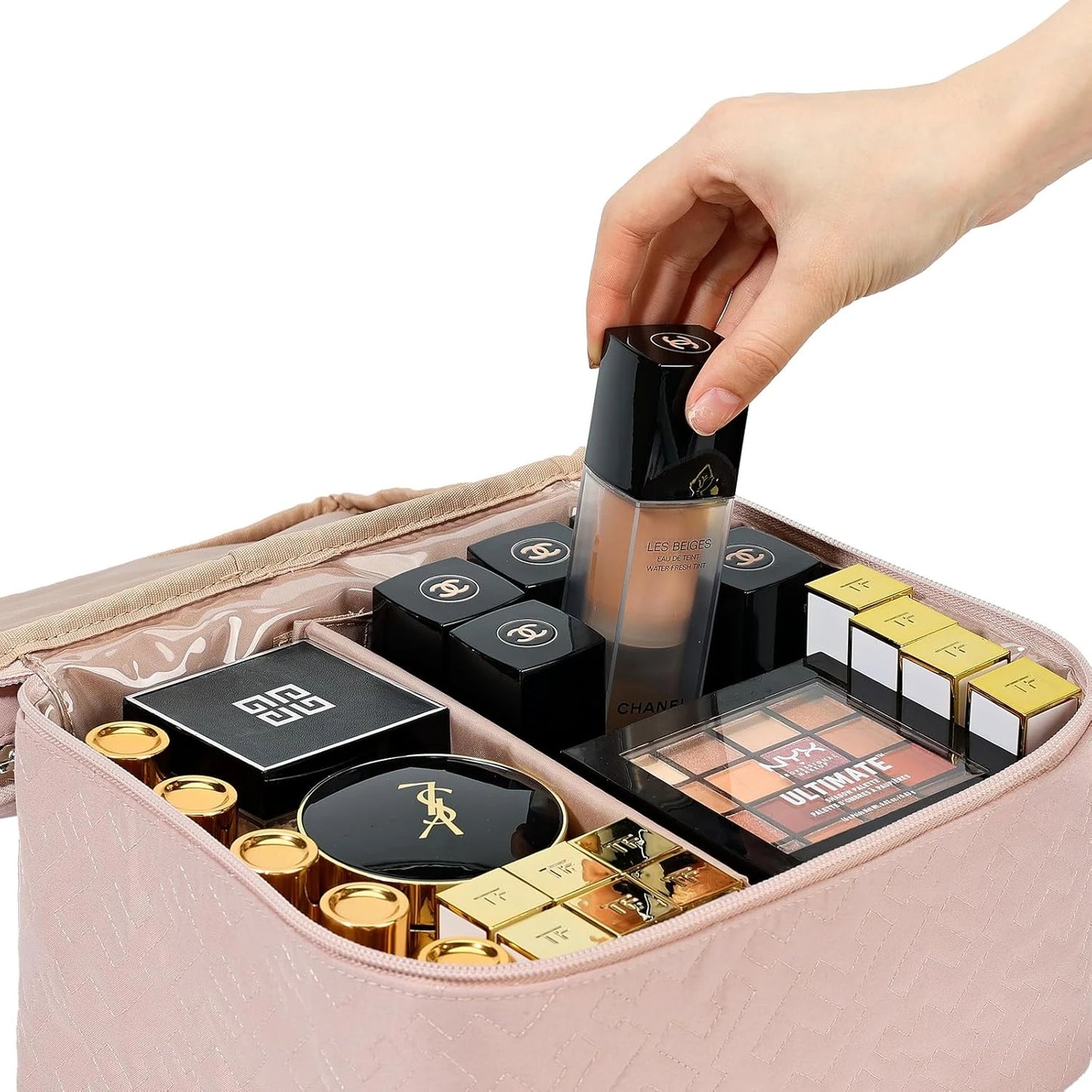 Travel Makeup Bag Women, Cosmetic Case,
