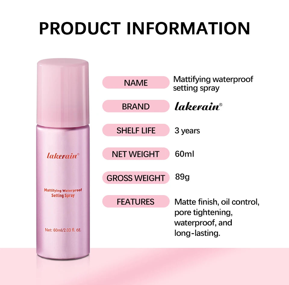 Mattifying Waterproof Setting Spray