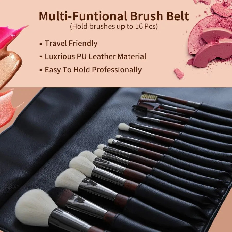 TLXT Rollup Makeup Brush Case For Travel Essentials
