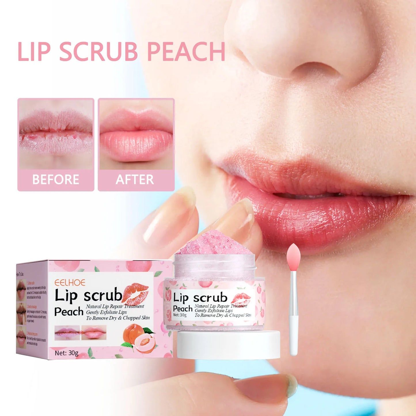 Pink Lips Scrub Exfoliator Dead Skin Removal