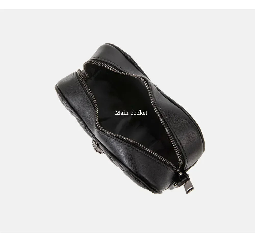 2024 Women's Heart-Shaped Herringbone Crossbody Bag