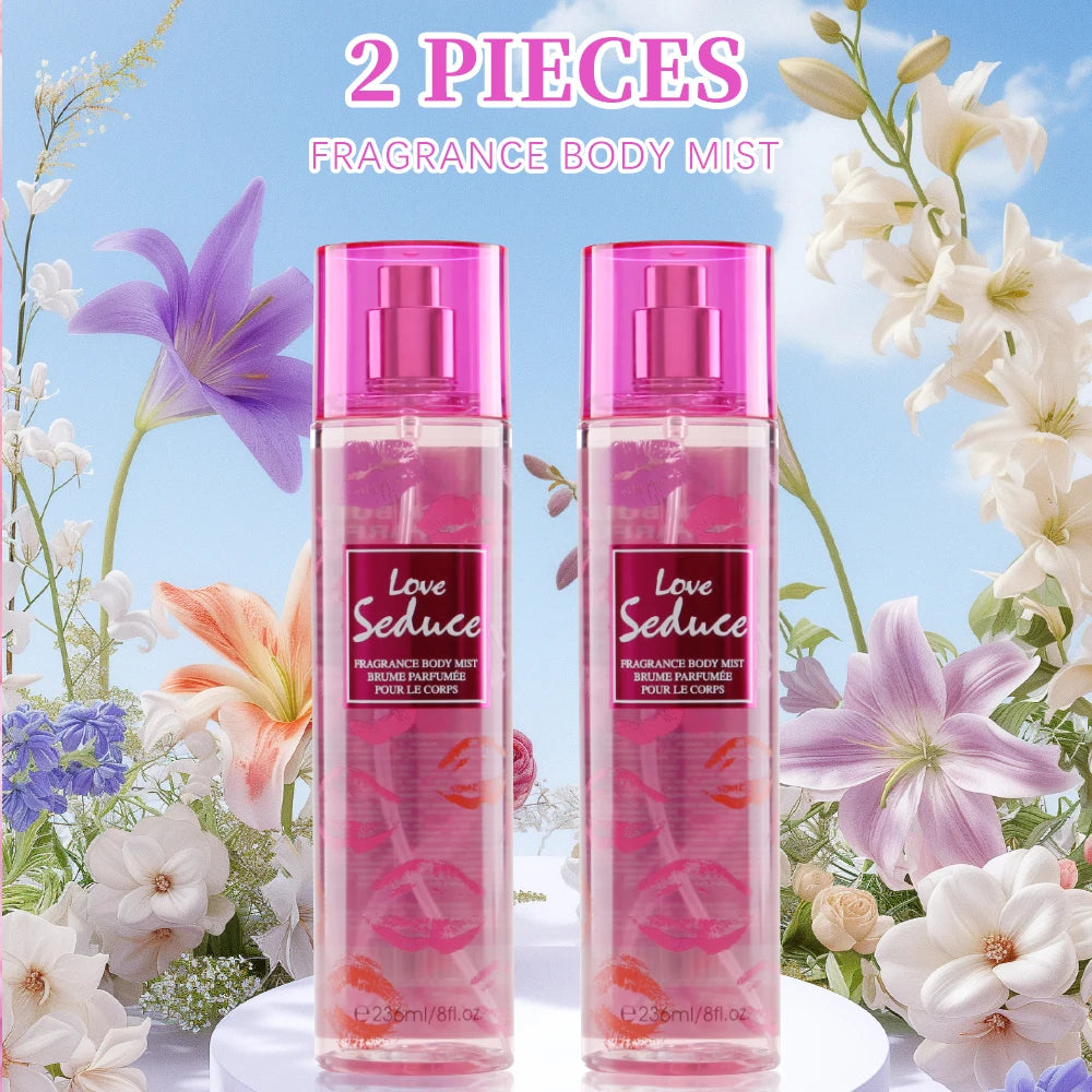 Women's Body Spray 2pcs 8 Fl Oz Hair & Body Fragrance Mist F