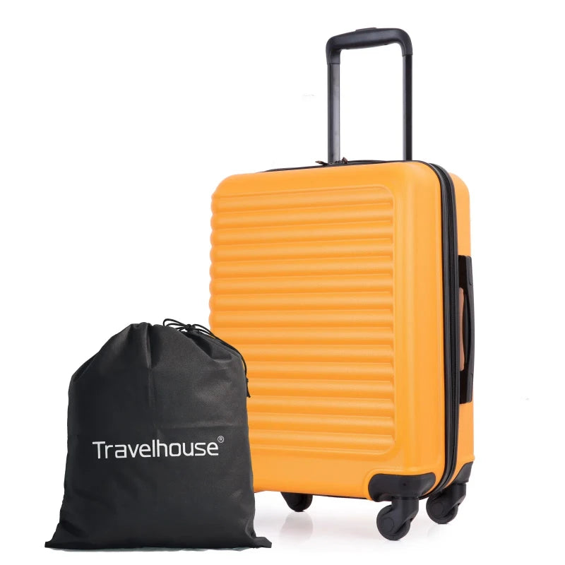 Travelhouse Lightweight ABS Luggage Spinner Wheels Carry On