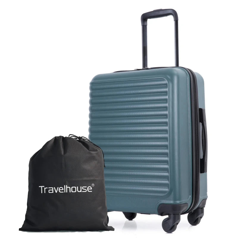 Travelhouse Lightweight ABS Luggage Spinner Wheels Carry On