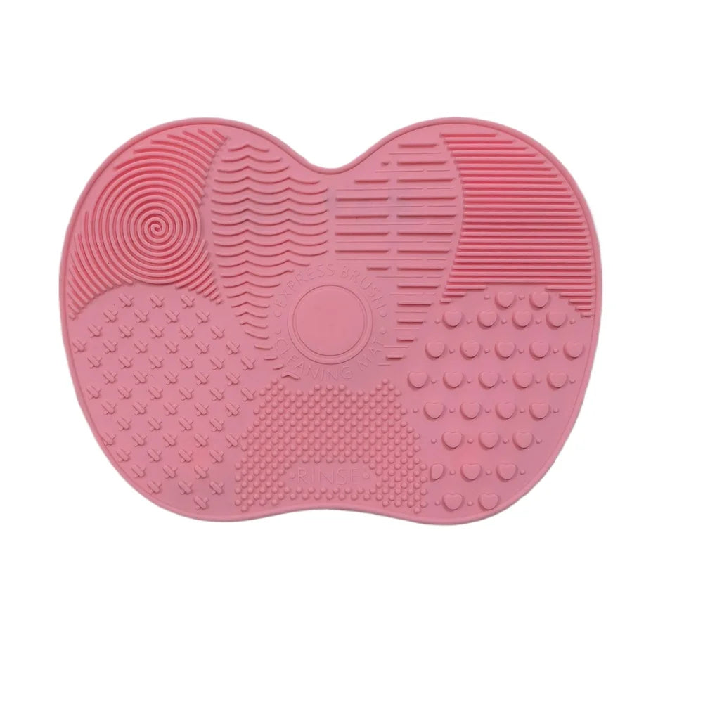 Hign-concerned Apple Shaped Silicone Brush Cleaning Pad