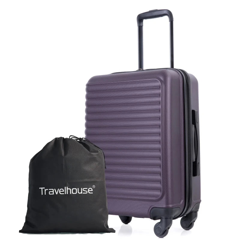 Travelhouse Lightweight ABS Luggage Spinner Wheels Carry On