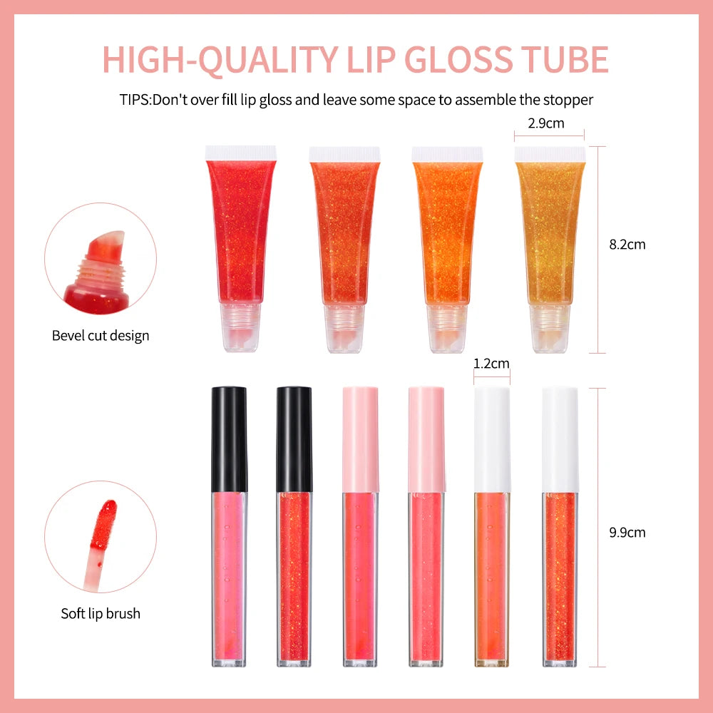 Lip Gloss Base Moisturizing Diy New Lip Gloss Making Kit Raw Material Tool Kit Shiny Glitter Lip Tints Glaze Handmade Cosmetic