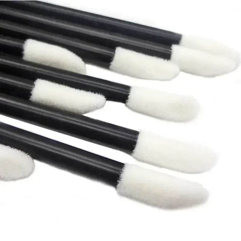 50pcs Disposable Make Up Lip Brush Lipstick Gloss Wands Applicator