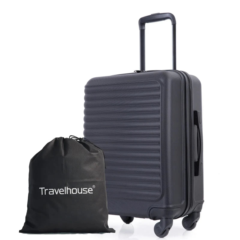 Travelhouse Lightweight ABS Luggage Spinner Wheels Carry On