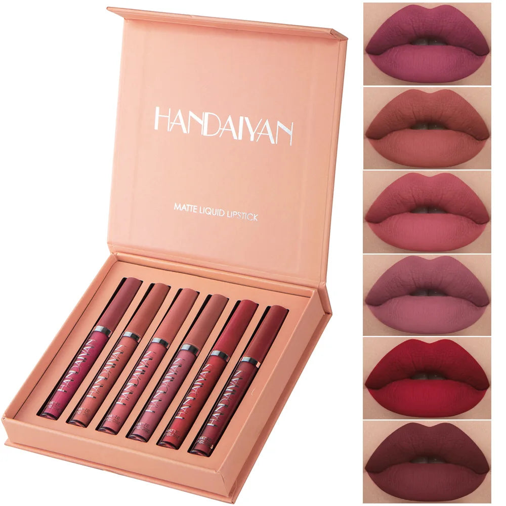 HANDAIYAN 6 matte velvet non-stick cup liquid lipstick