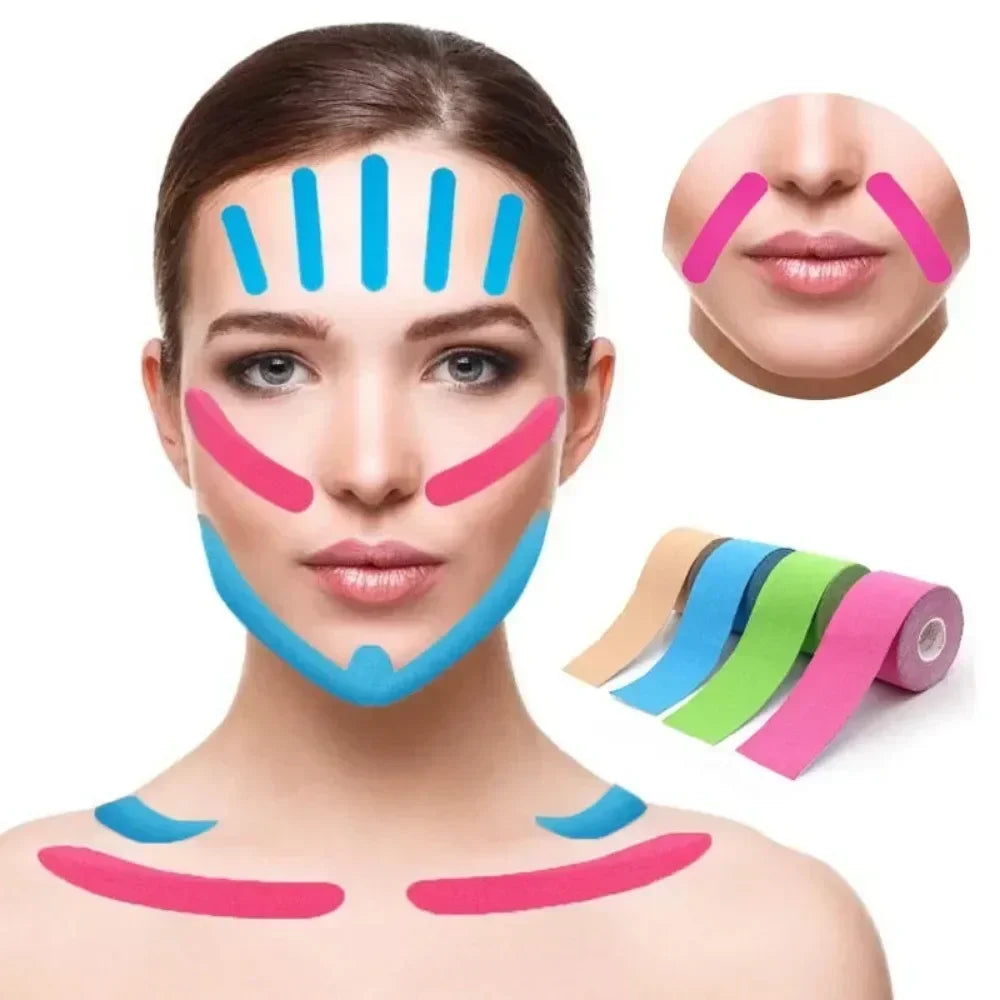 2.5CM x 5M Kinesiology Tape For Face V Line Neck