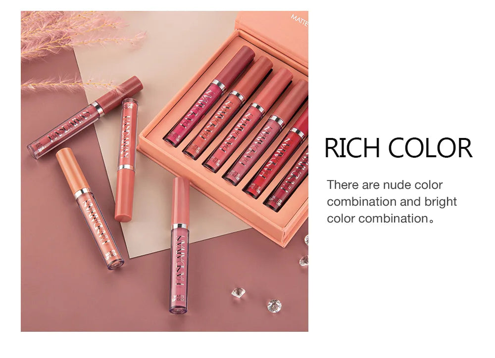 HANDAIYAN 6 matte velvet non-stick cup liquid lipstick