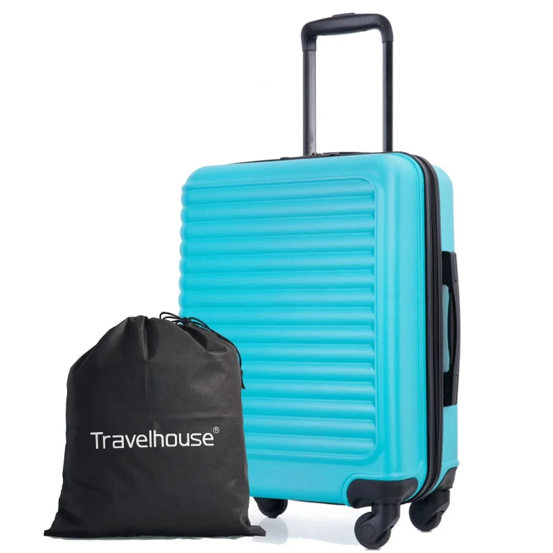 Travelhouse Lightweight ABS Luggage Spinner Wheels Carry On