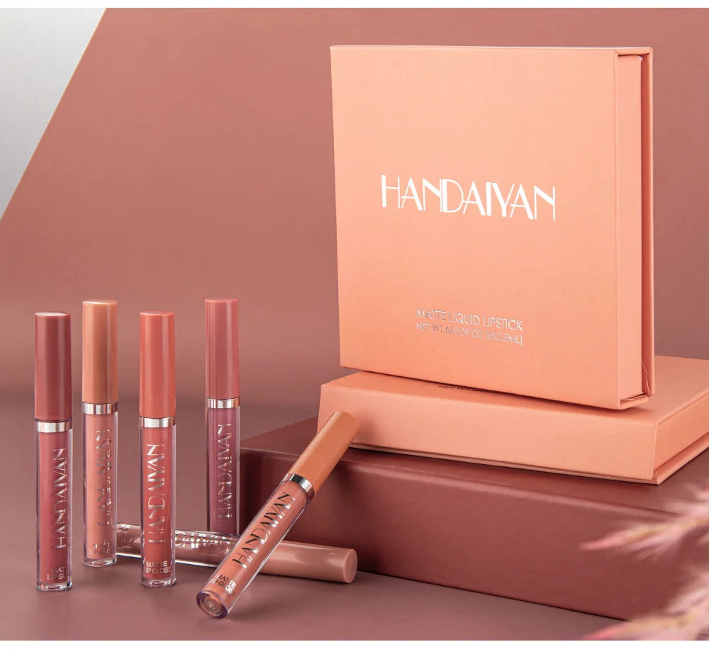 HANDAIYAN 6 matte velvet non-stick cup liquid lipstick
