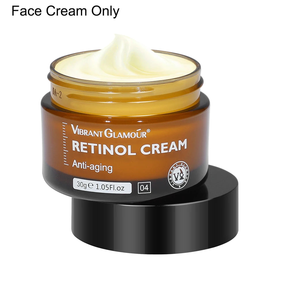Retinol Face Cream+Facial Serum+Eye Serum Set