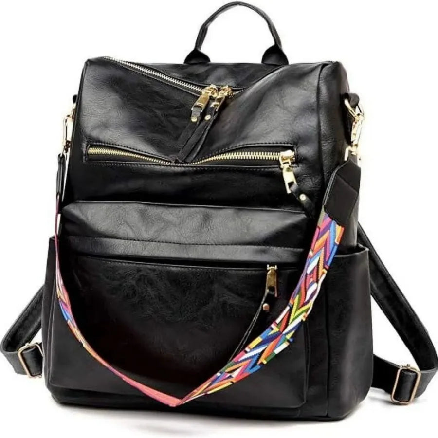 PU Leather Backpack Purse