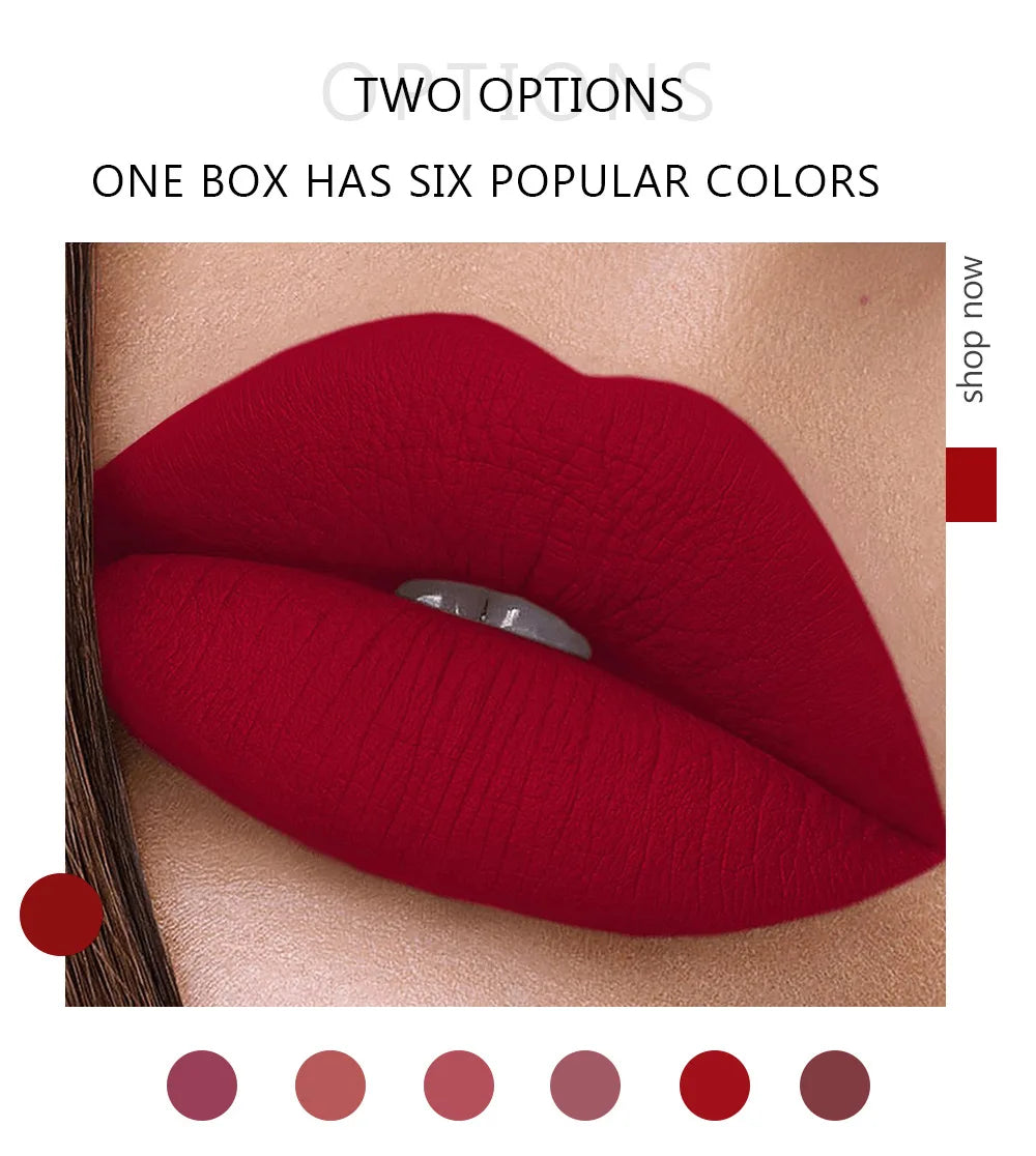 HANDAIYAN 6 matte velvet non-stick cup liquid lipstick