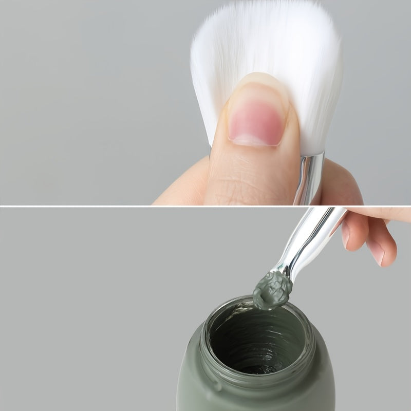 Face Mask Brush Double Ended Raccoon Hair Nylon Handle