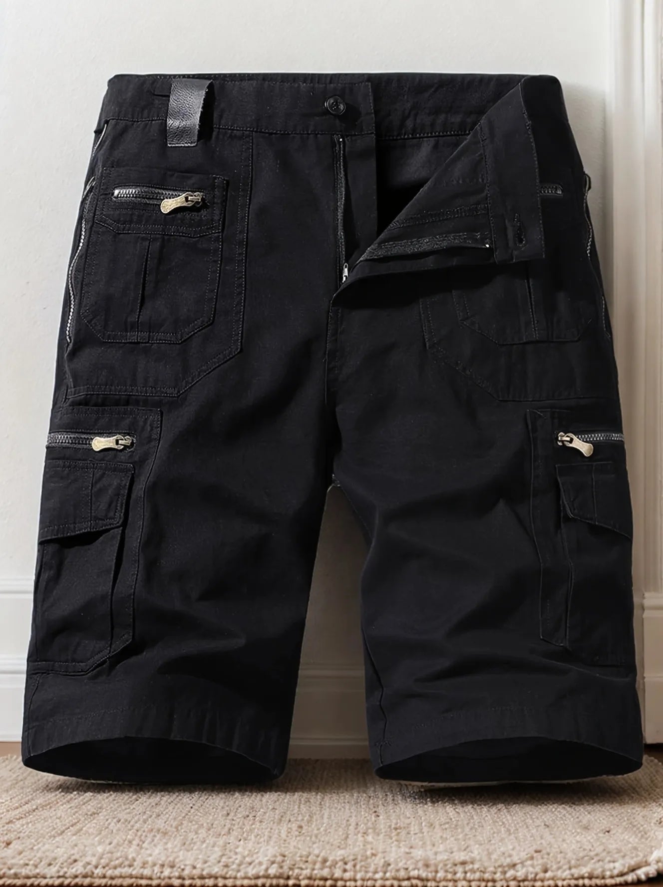 Men's Summer Multi-Pocket Cotton Cargo Capris -
