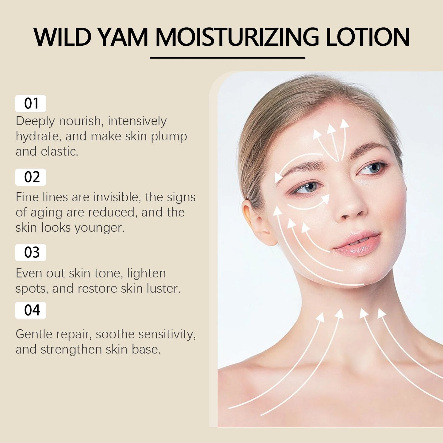 Eelhoe Wild Yam Moisturizing Repair Cream with Rice Extract