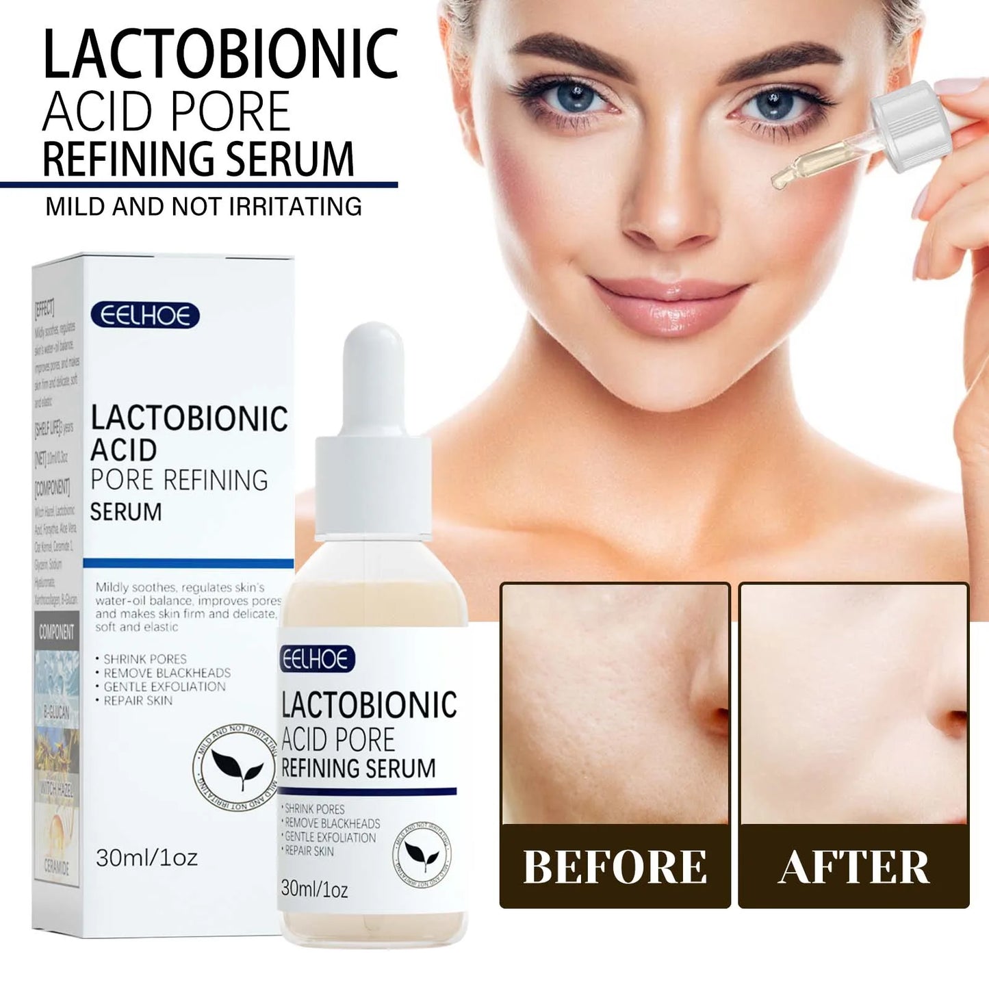 Lactose Acid Pore Narrowing Essence Hydrating Moisturizing Delicate Repair