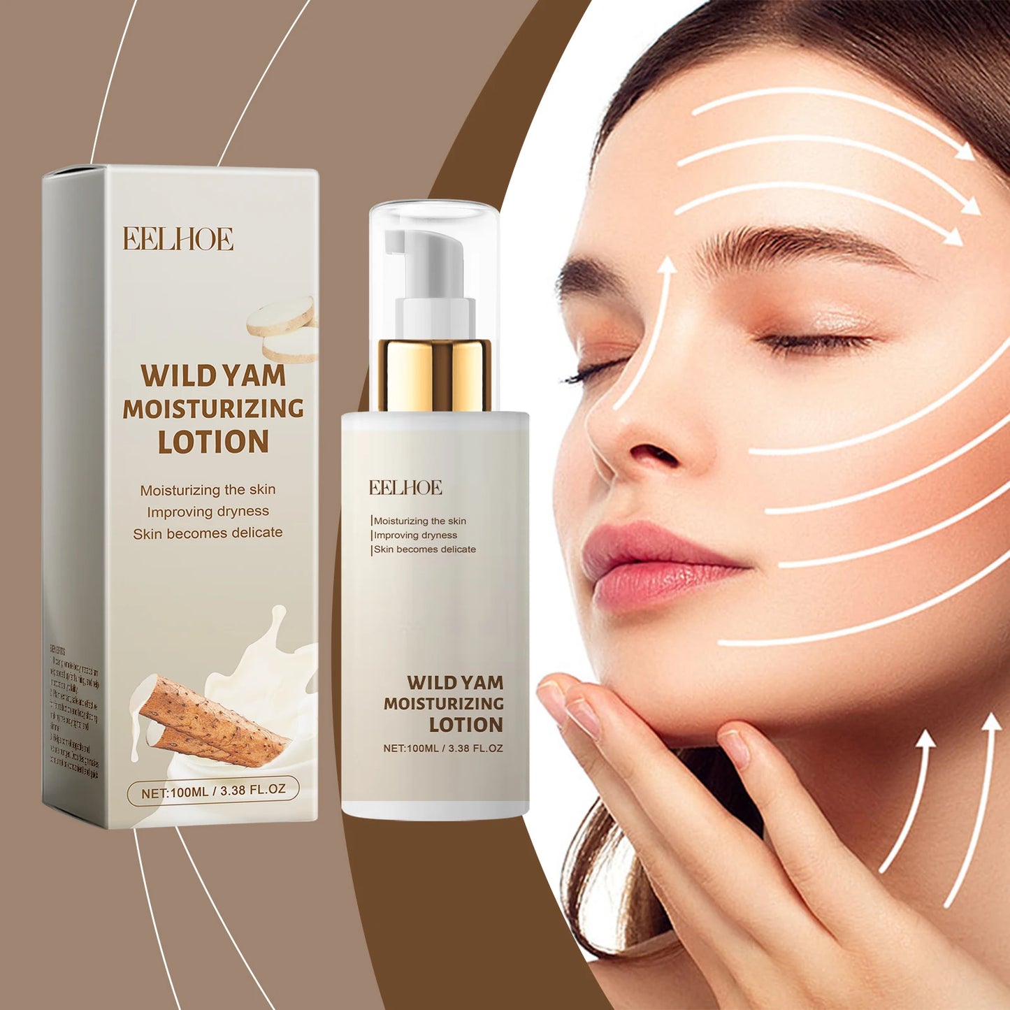 Eelhoe Wild Yam Moisturizing Repair Cream with Rice Extract