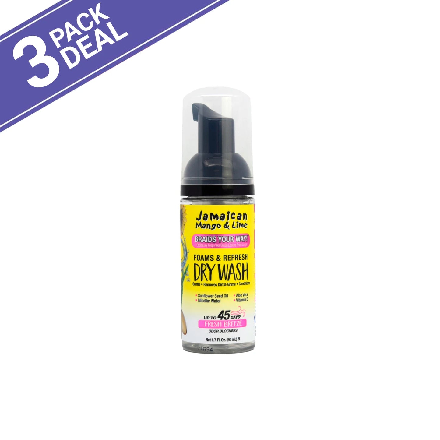 Jamaican Mango & Lime Foams & Refresh Dry Wash -