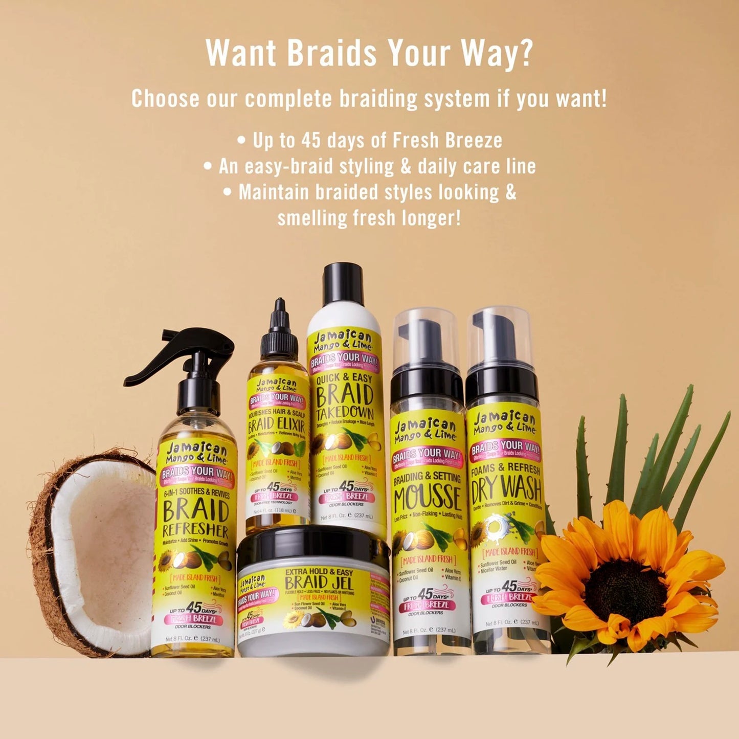 Jamaican Mango & Lime Foams & Refresh Dry Wash -