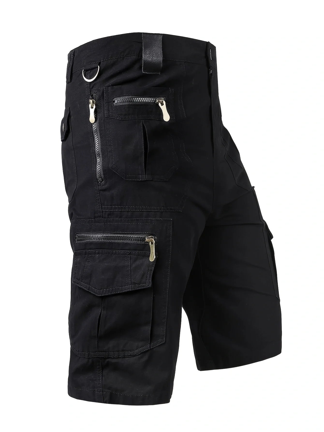 Men's Summer Multi-Pocket Cotton Cargo Capris -