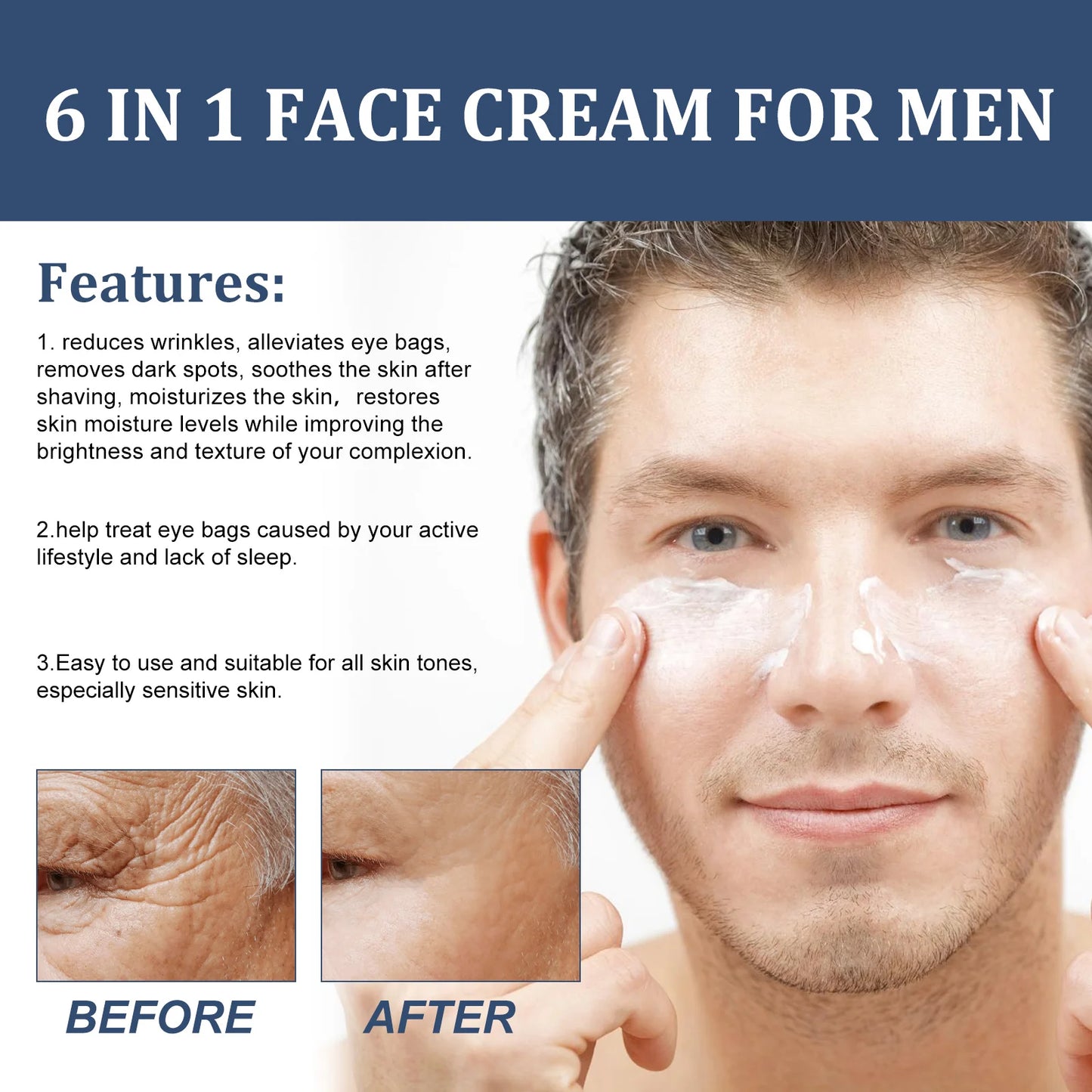 Men's Wrinkle Anti Aging Face Eye Cream