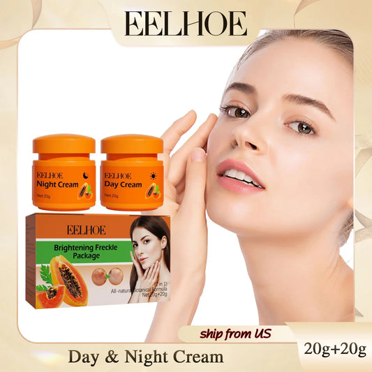 Freckle Whitening Face Cream Papaya Day Night Sun Spots Corrector