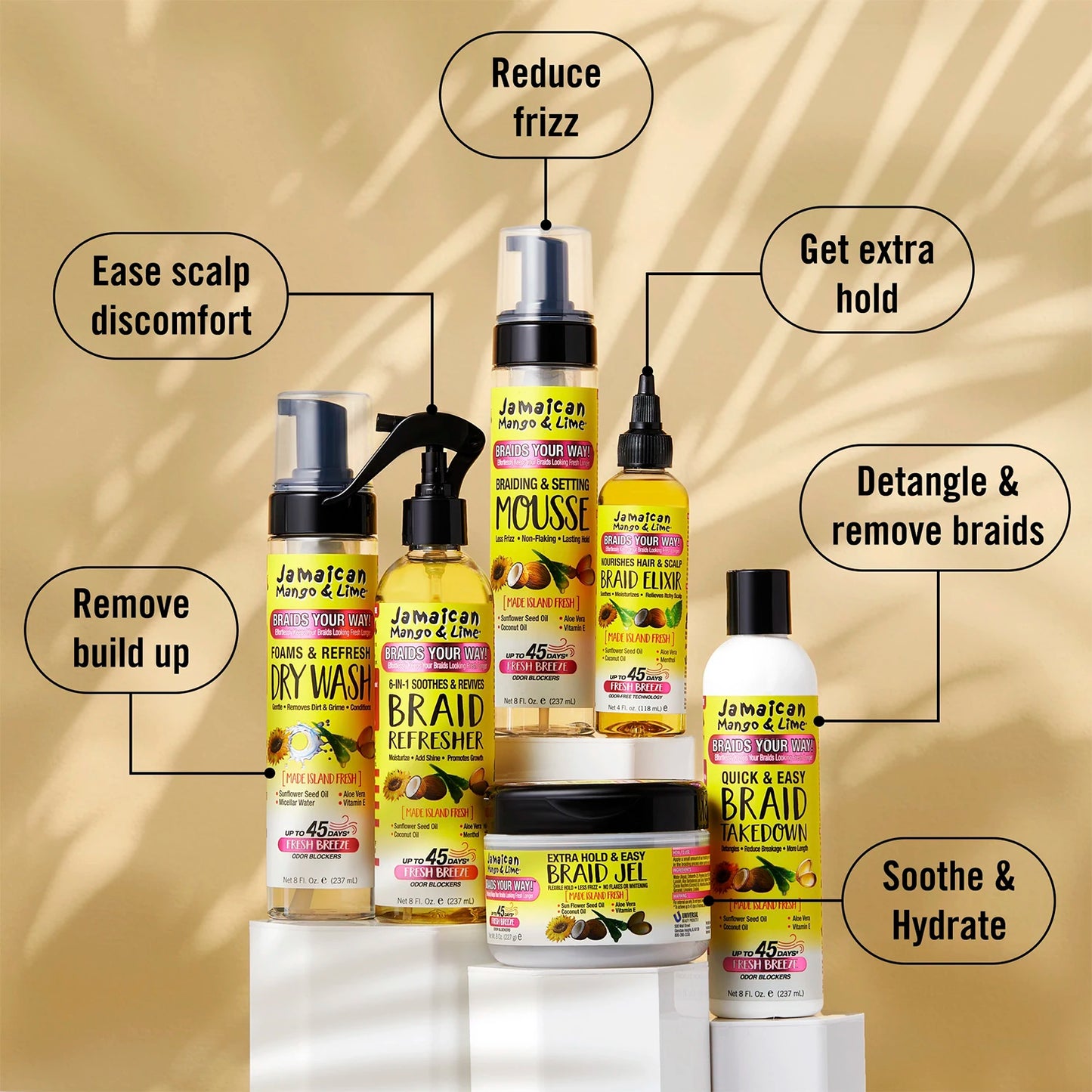 Jamaican Mango & Lime Foams & Refresh Dry Wash -