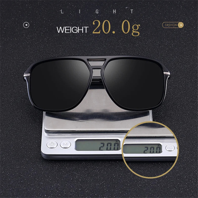 UVLAIK Rectangle Polarized Sunglasses Men