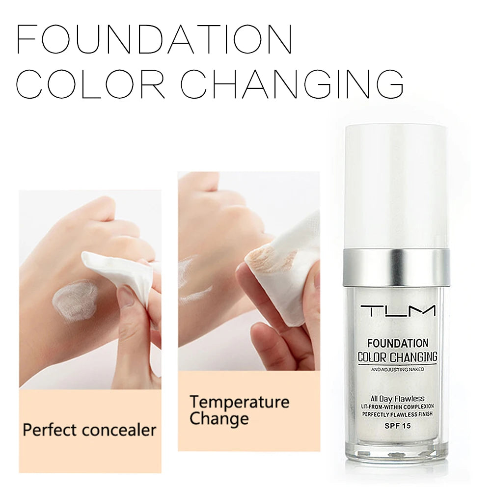3Pc TLM Foundation Magic Color Changing Foundation