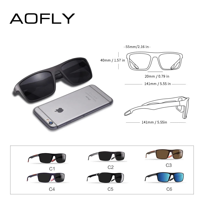 Ultralight TR90 Polarized Sunglasses Men