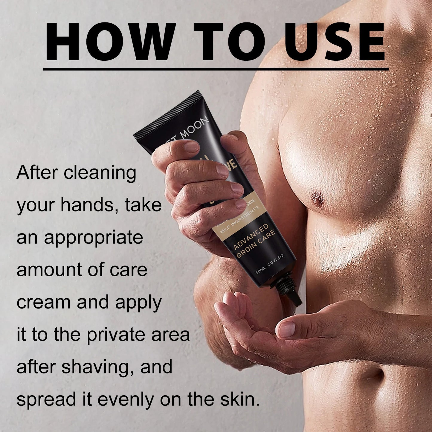 Men's Care Cream Relieve Body Dryness and Redness