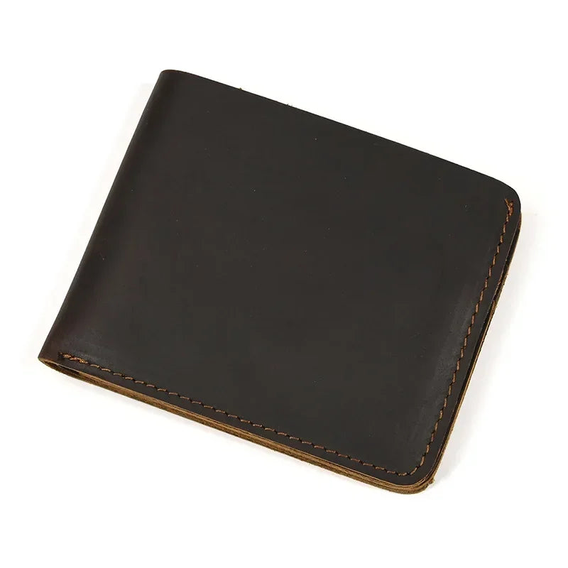 Genuine Leather Short Wallet Card Holder For Men Premium