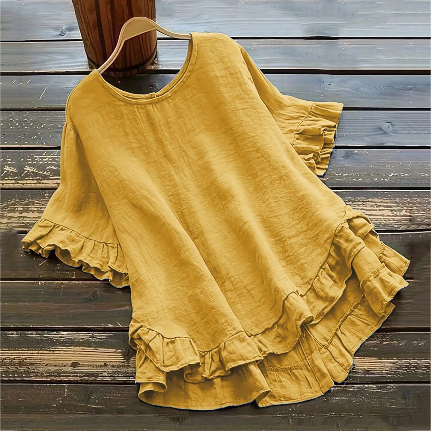 Cotton Linen Shirt Long Sleeve Women Spring Summer