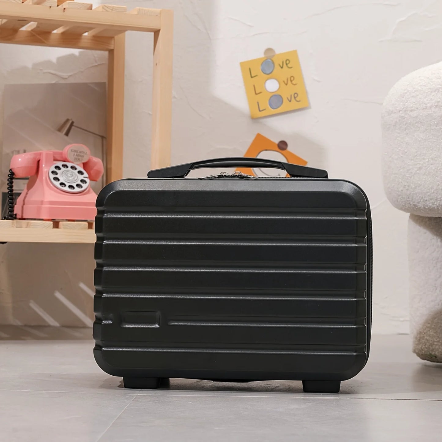 Hand Luggage Cosmetic Bag, Women's Mini  Bag, Company Gift Small Box, Toiletries Stylish Vintage Lightweight Suitcase Student Mu