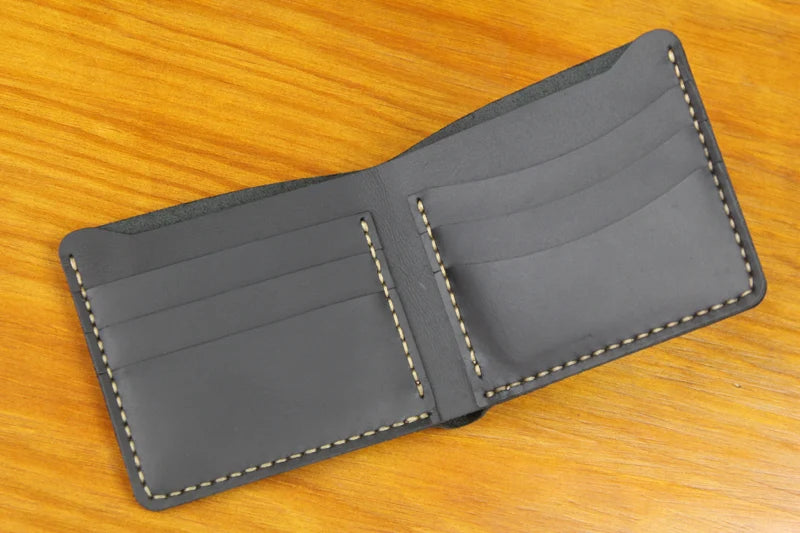 Vintage Crazy Horse Genuine Leather Wallet For Men