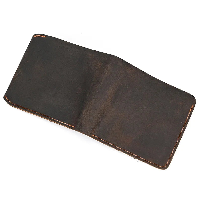 Genuine Leather Short Wallet Card Holder For Men Premium