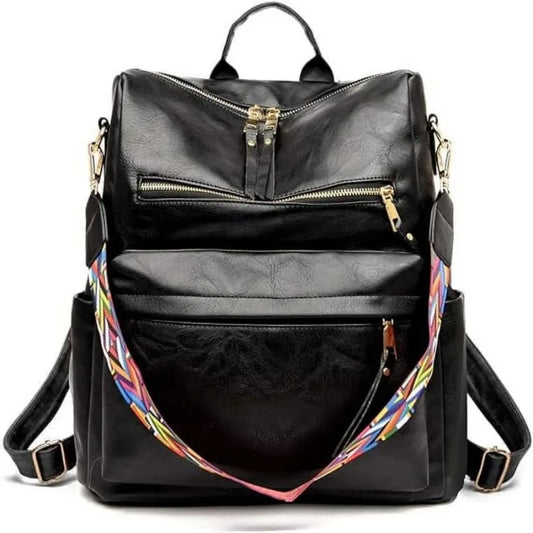 PU Leather Backpack Purse