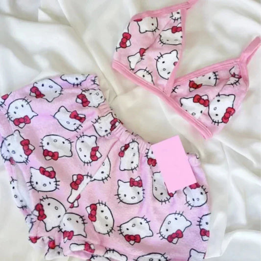 Sanrio Cartoon Hello Kitty Loose Ladies Pajama
